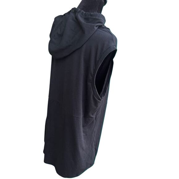 LulaRoe women’s size L hoodie sleeveless top with one large pocket, black - Picture 3 of 8